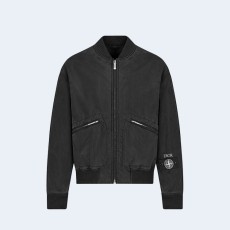 디올 앤 스톤 아일랜드 봄버 재킷 블랙