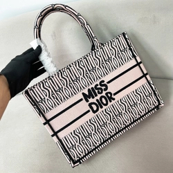 디올 멀티 컬러 북 토트 미디움