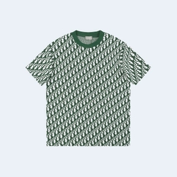 디올 오블리크 반팔 티셔츠 그린