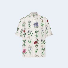 디올 식물표본 일러스트 반소매 셔츠