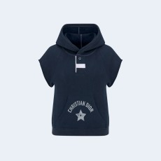 디올 반소매 후드 스웨트셔츠