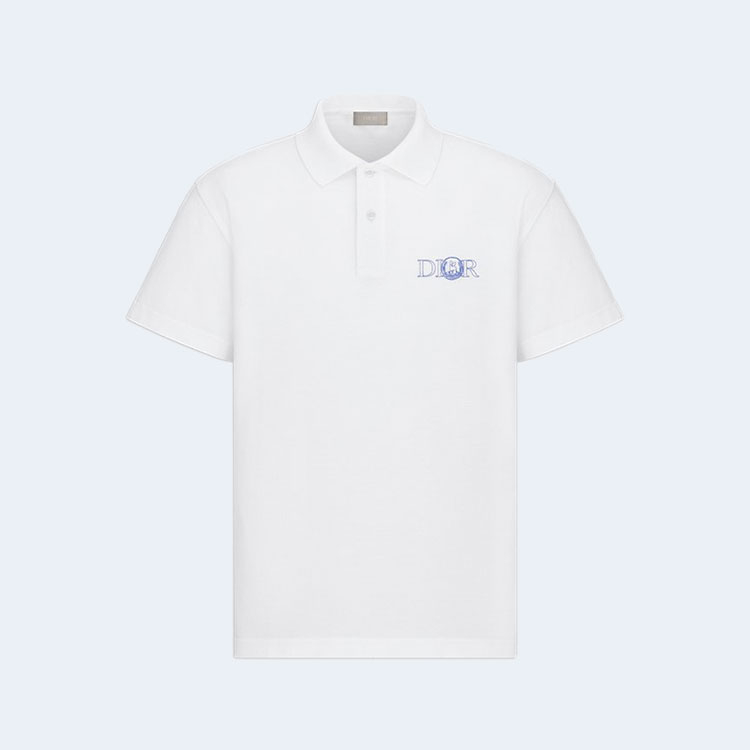 디올 & HYLTON NEL 로고 폴로 셔츠