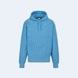 디올 오블리크 후드 블루