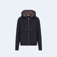 디올 오블리크 후드 스웻 집업