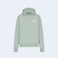 디올 아이콘 후디드 스웨트셔츠 그린
