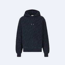 디올 오블리크 후드 네이비