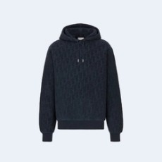 디올 오블리크 후드 네이비