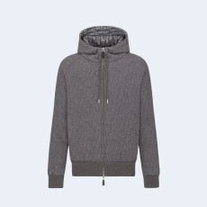 디올 아이콘스 후드 트랙 재킷 그레이