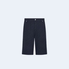 디올 오블리크 카스리 코튼 데님 쇼츠