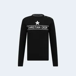 디올 블랙 캐시미어 니트 스웨터