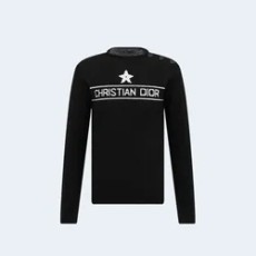 디올 블랙 캐시미어 니트 스웨터