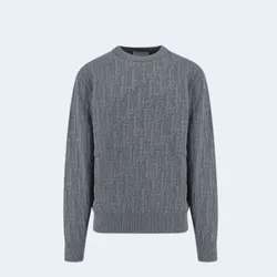 디올 오블리크 올오버 코튼 블렌드 스웨터