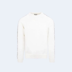 디올 오블리크 인서트 스웨터 화이트