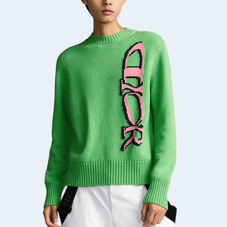 디올 앤 루이스해밀턴 니트 스웨터 그린