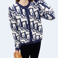 디올 크루넥 카자드 니트 풀오버 가디건