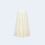 디올 에크루 Dior Chardons 코튼 블렌드 레이스 플레어 미디 스커트