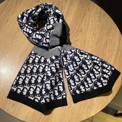 디올 오블리크 로고 순모 머플러