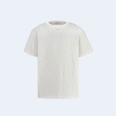 디올 오블리크 릴렉스드 핏 티셔츠 화이트