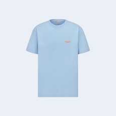 디올 꾸뛰르 캐주얼 핏 티셔츠 스카이블루