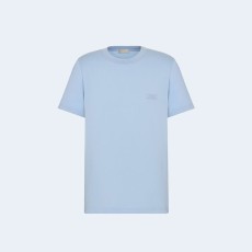 디올 아이콘 블루 씨 아일랜드 코튼 저지 티셔츠