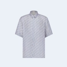 디올 오블리크 쇼트 슬리브드 셔츠