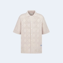 디올 까나쥬 반팔 셔츠 베이지