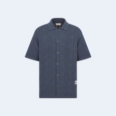 디올 까나쥬 반팔 셔츠 블루