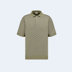 디올 오블리크 폴로 셔츠 카키