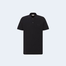 디올 아이콘 폴로 셔츠 블랙