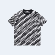 디올 오블리크 반팔 티셔츠 블랙