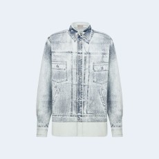디올 MKII 이펙트 데님 오버 셔츠