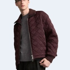 디올 버건디 테크니컬 패브릭 까나쥬 재킷