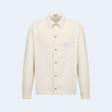 디올 & HYLTON NEL 핀스트라이프 오버셔츠 자켓