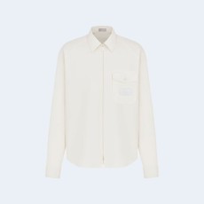 디올 & HYLTON NEL 화이트 집업 셔츠