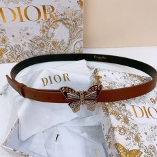 디올 버터 플라이 레더 벨트