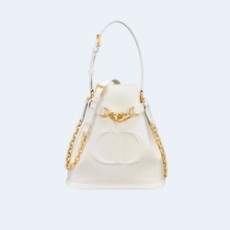 디올 C'EST 미디움 백 화이트