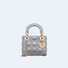 디올 레이디 미니 백 그레이