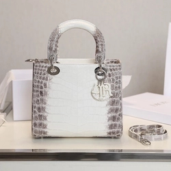 디올 레이디백 5구 엠버 히말리야 악어가죽