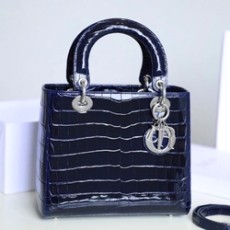 디올 레이디백 엠버 아메리카 악어가죽
