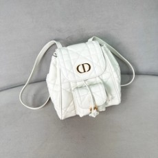디올 카로 백팩 스몰 화이트