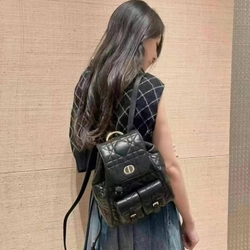 디올 카로 백팩 미디엄 블랙