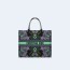 디올 인디언 퍼플 자수 북 토트 스몰 백