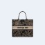디올 쇼핑 멀티컬러 북 토트 미디움 백 블랙