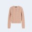 로로피아나 네피어 캐시미어 크루넥 니트 핑크