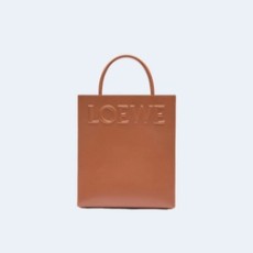 로에베 스탠다드 A4 토트 백 브라운