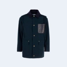 로에베 패치 포켓 후디드 파카 코트