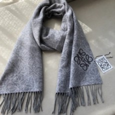 로에베 양모  로고 머플러