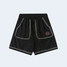 로에베 웨빙 스티치 린넨 쇼츠 블랙