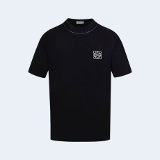 로에베 애너그램 엠브로이더리 티셔츠 블랙