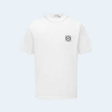 로에베 애너그램 엠브로이더리 티셔츠 화이트